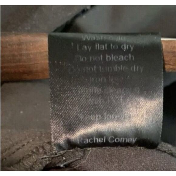 Rachel Comey Pants Straight Leg Knit Black Size 4 High Waist Pockets Classic - Picture 6 of 7